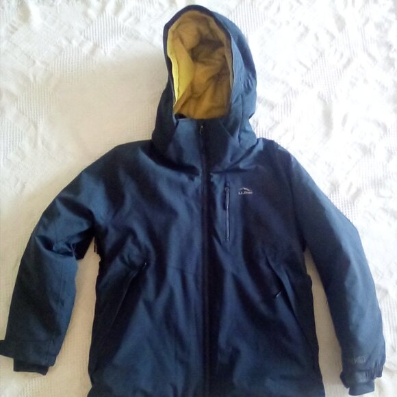 Boys LL Bean Patroller Ski Jacket NWT Waterproof Reflective Material Sz XL 18 - Picture 1 of 16